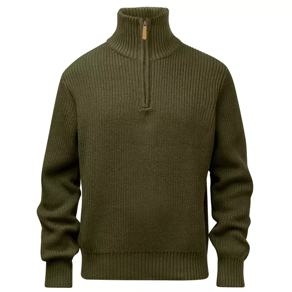 Pinewood Philip Knitted férfi pulóver, Olive green, M