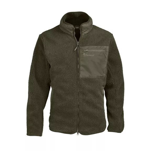 Pinewood Pile férfi fleece kabát, Dark green S