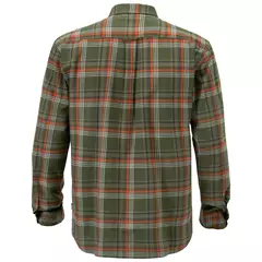 Pinewood Prestwick Exklusiv hosszú ujjú férfi ing, Green-burned orange, M