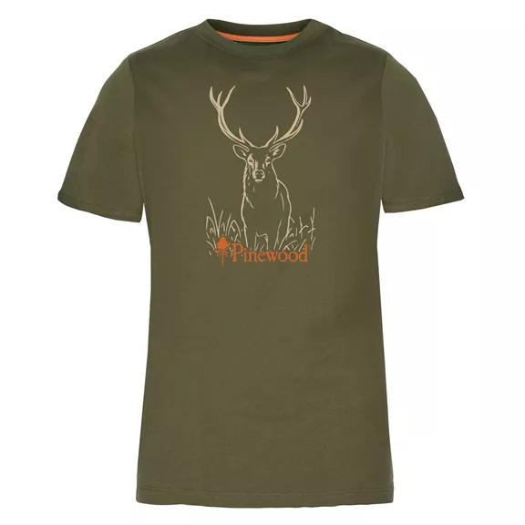 Pinewood Red Deer női póló – zöld (Green-26), L
