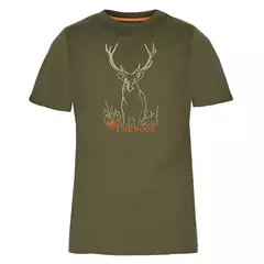 Pinewood Red Deer női póló – zöld (Green-26), M
