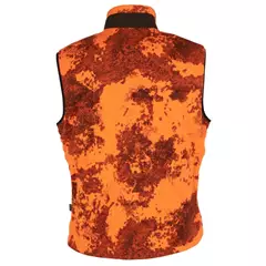 Pinewood Reversible Camo Fleece mellény, Strata Blaze/H.Green, M