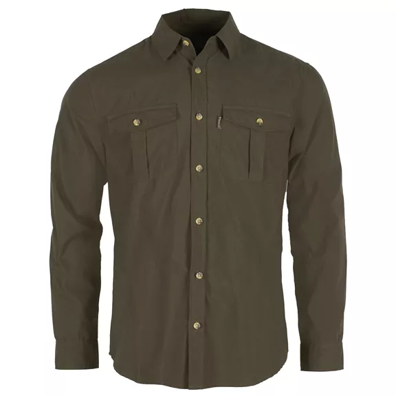 Pinewood Safari hosszú ujjú férfi ing, Moss Green, XL