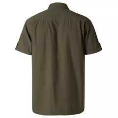 Pinewood Safari rövid ujjú férfi ing, Moss Green, S