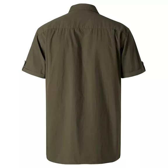 Pinewood Safari rövid ujjú férfi ing, Moss Green, S
