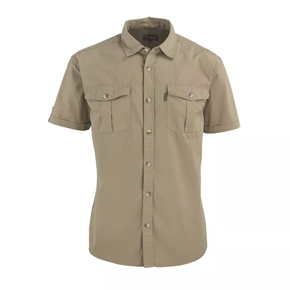 Pinewood Safari rövid ujjú férfi ing, Sandstone, XXL