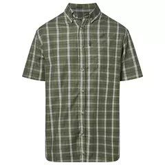 Pinewood Summer férfi rövid ujjú ing – olívazöld, 3XL