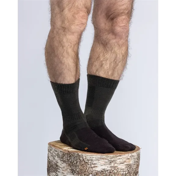 Pinewood Trekking Merino zokni, Green/Brown, 39-42
