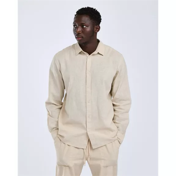 Pinewood Värnamo InsectSafe férfi hosszú ujjú ing – bézs, XL