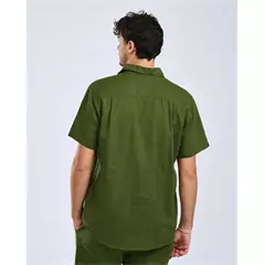 Pinewood Värnamo InsectSafe férfi rövid ujjú ing – fenyőzöld, XXL