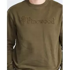 Pinewood Värnamo PW Logo unisex pulóver – sötétzöld (D.Green), L