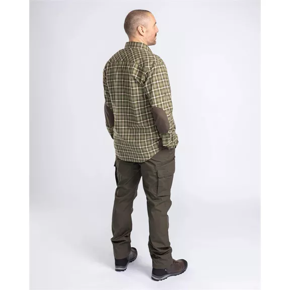 Pinewood Wolf hosszú ujjú férfi ing, PineGreen/Offwhite, L