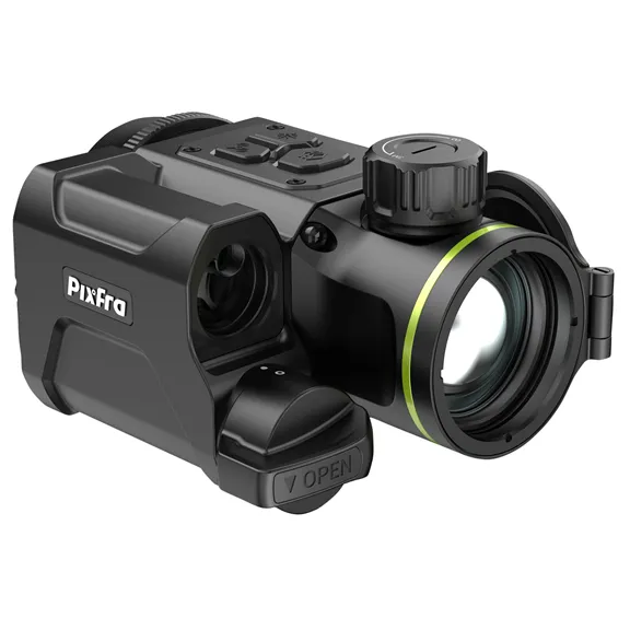 Pixfra Taurus T435 LRF hőkamera céltávcső-előtét lézeres távolságmérővel