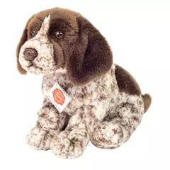 Plüssállat, drótszőrű német vizsla, 30cm