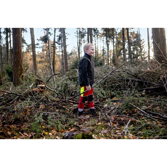 Profiforest Best Worker gyerek, derékpántos nadrág, rot-schwarz, 110/116.