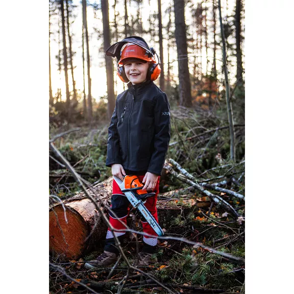 Profiforest Best Worker gyerek, derékpántos nadrág, rot-schwarz, 110/116.
