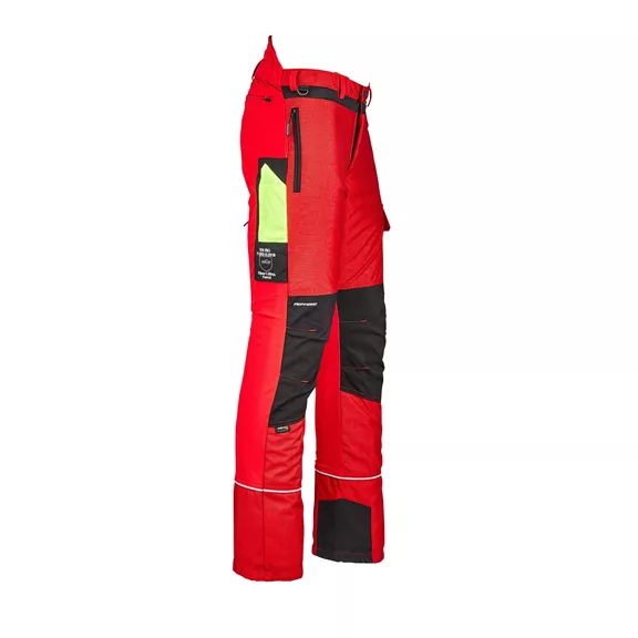 Profiforest Cool vágásbetétes deréknadrág, rövid (- 7cm), piros, XXL