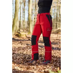 Profiforest Extreme Strech női vágásbetétes nadrág, piros, 4XL.