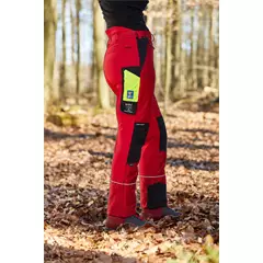 Profiforest Extreme Strech női vágásbetétes nadrág, piros, 4XL.