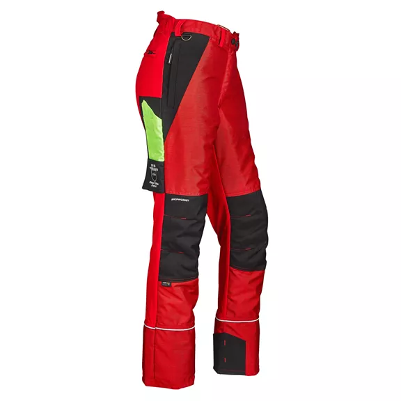 Profiforest Extreme Strech női vágásbetétes nadrág, piros, 4XL.