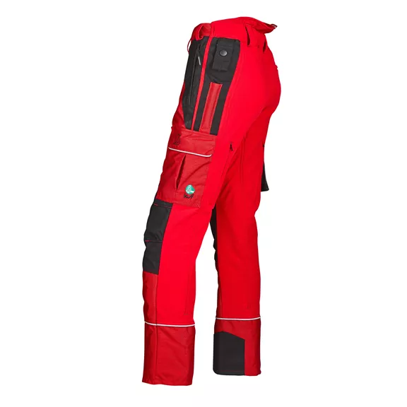 Profiforest Extreme Strech női vágásbetétes nadrág, piros, 4XL.