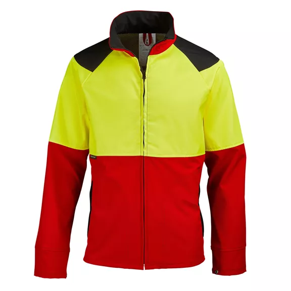 Profiforest Flex munkakabát, piros-neonsárga, L.