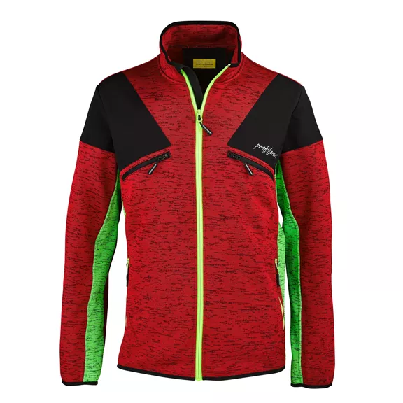Profiforest Practice munka polár dzseki, rot-gelb, XS.