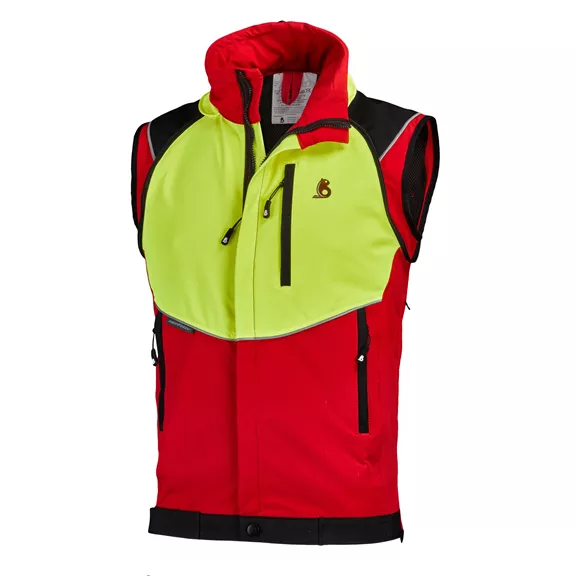 Profiforest munkakabát Air+, piros-sárga, S