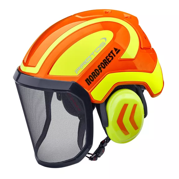 Protos Integral Arborist sisakkombináció, narancs-neonsárga