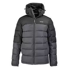 Regatta  Aldthorn férfi kapucnis bélelt kabát, ash-black, S.