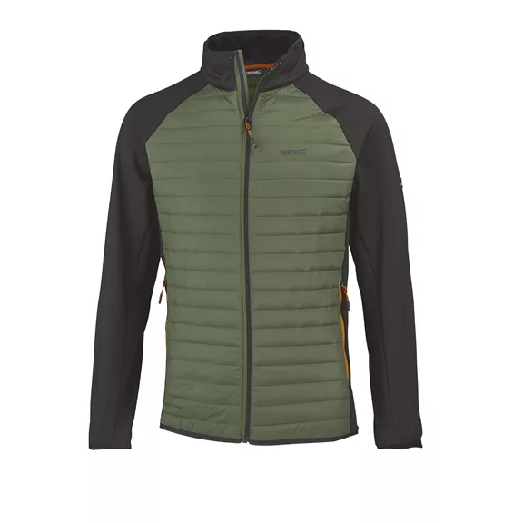 Regatta Clumber Hybrid férfi hibrid dzseki, olive night-black, 3XL.