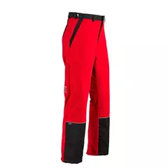 Rugalmas vágásbetétes nadrágszár, piros, XL-3XL