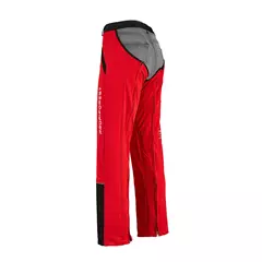 Rugalmas vágásbetétes nadrágszár, piros, XL-3XL