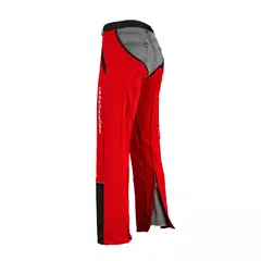 Rugalmas vágásbetétes nadrágszár, piros, XL-3XL