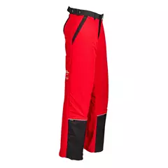 Rugalmas vágásbetétes nadrágszár, piros, XL-3XL