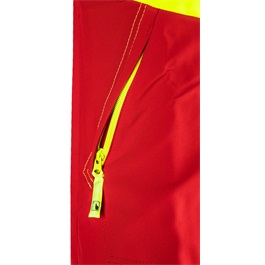 SIP Arbeitsjacke Flex Boxer, Farbe red-hv yellow. Größe XL.