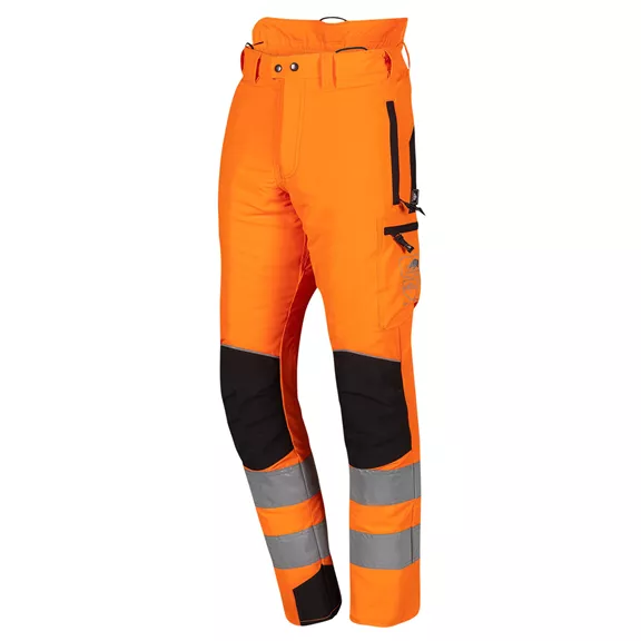 SIP Protection Pro-Gression Flash vágásvédelmi nadrág, leuchtorange-schwarz, XL + 6 cm.