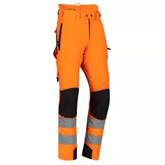 SIP Protection Pro-Gression Flash vágásvédelmi nadrág, leuchtorange-schwarz, XL + 6 cm.