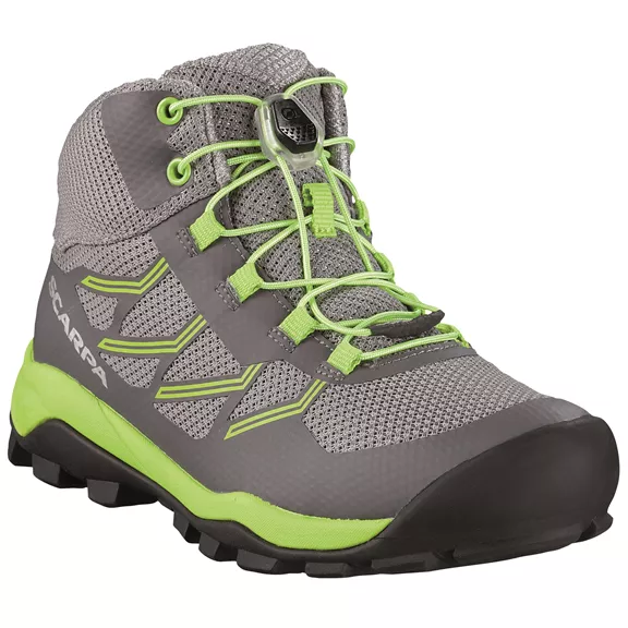 Scarpa Neutron Mid WP gyerek cipő, gray-lime, 27 Scarpa Neutron Mid WP gyerek cipő, gray-lime, 27