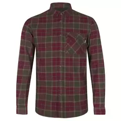Seeland Glen Flanel hosszú ujjú férfi ing, Red forest check, M