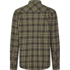 Seeland Glen férfi hosszú ujjú flanel ing, Grape Leaf-Dark Navy Check, 3XL