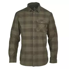 Seeland Glen férfi hosszú ujjú flanel ing, Pine green-dark navy check, 3XL