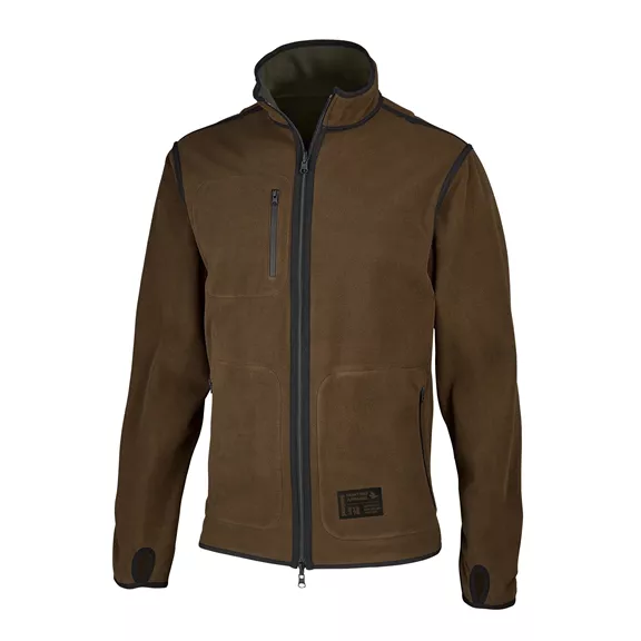 Seeland Rogue Solid kifordítható férfi fleece, Grizzly brown/demitasse brown, 3XL