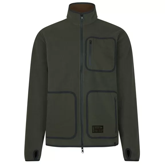 Seeland Rogue Solid kifordítható férfi fleece, Grizzly brown/demitasse brown, 3XL