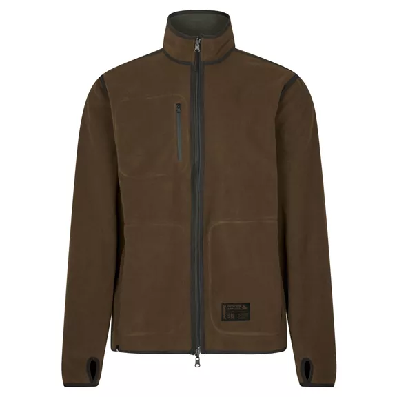 Seeland Rogue Solid kifordítható férfi fleece, Grizzly brown/demitasse brown, 3XL