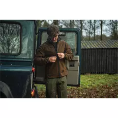 Seeland Rogue Solid kifordítható férfi fleece, Grizzly brown/demitasse brown, 3XL