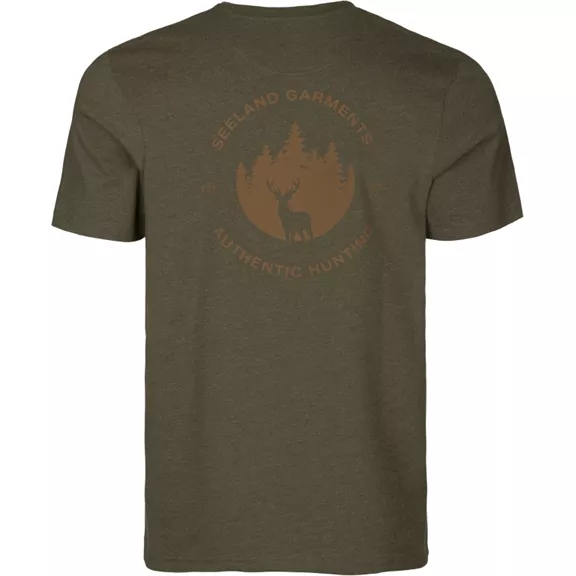 Seeland Saker férfi póló, Pine green melange, XL