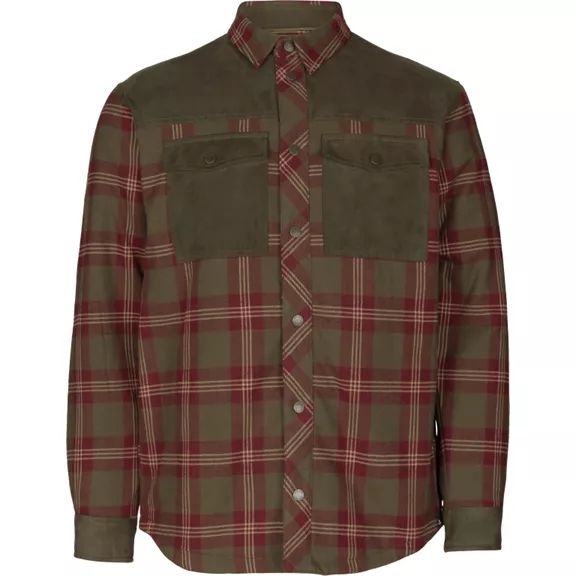 Seeland Vancouver férfi hosszú ujjú ing, Red check, XL