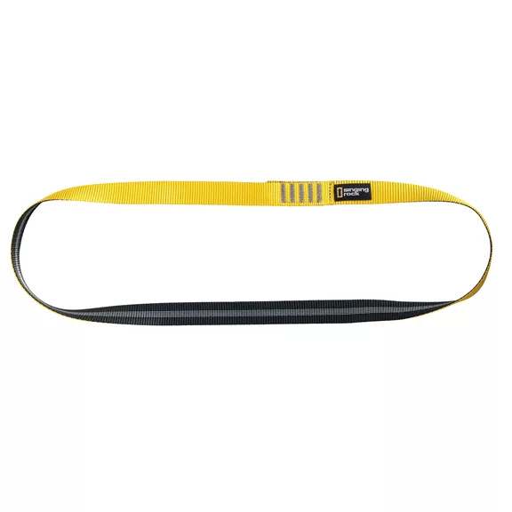 Singing Rock Open Sling Max körheveder, 60 cm, gelb-schwarz, 84 g.