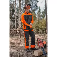 Softshell munkakabát, szürke-narancs, M Softshell munkakabát, szürke-narancs, M